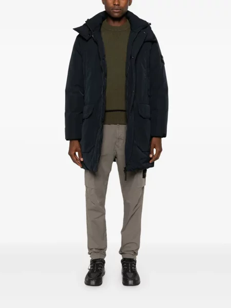 Striukė Stone Island su gobtuvu akmenys juoda