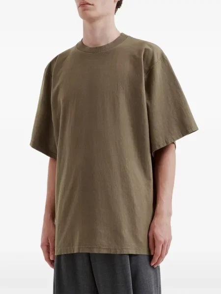 Scurt tricou Hed Mayner cu broderie maro