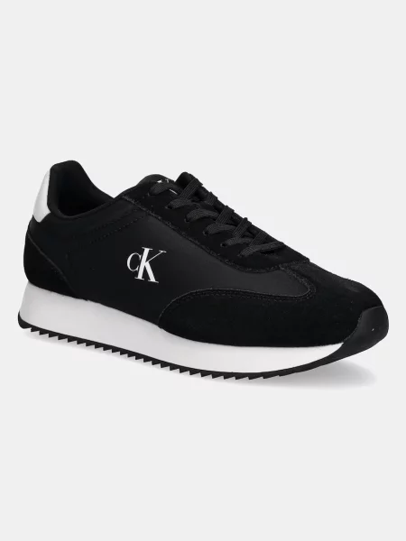 Tenisky Calvin Klein Jeans RETRO RUNNER LACE UP NY-SU černá