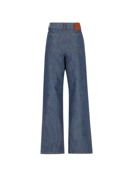 Pantaloni Fendi cu autograf albastru