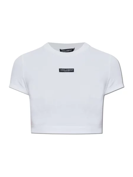 Koszulka Dolce And Gabbana z logo biała