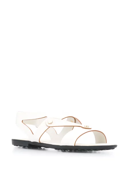 Sandale Tod's fără toc alb