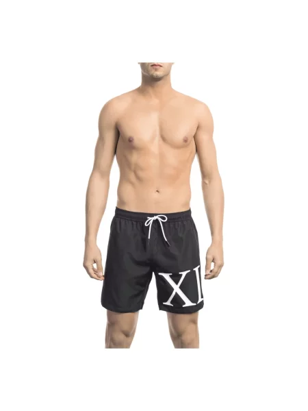 Kąpielówki Bikkembergs z nadrukiem czarne
