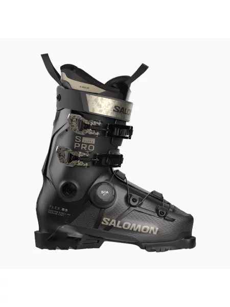Încălțăminte de schi pentru femei Salomon S/PRO Supra S Boa 85 W black/beluga met/light bronze met negru