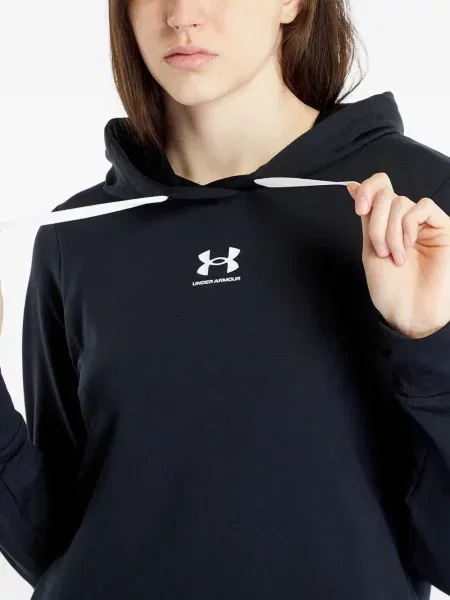 Hanorac cu glugă Under Armour cu imagine cu cordon negru