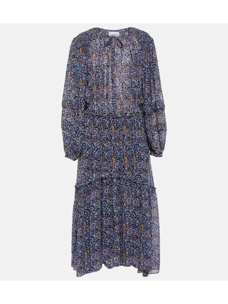 Maksi sukienka maxi Marant Etoile z wzorem paisley garniturowa