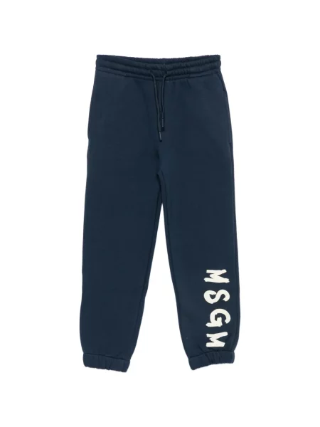 Spodnie dziecięce Msgm niebieskie