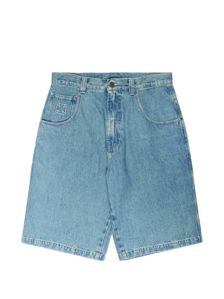 Pantaloni scurți din denim Vetements albastru