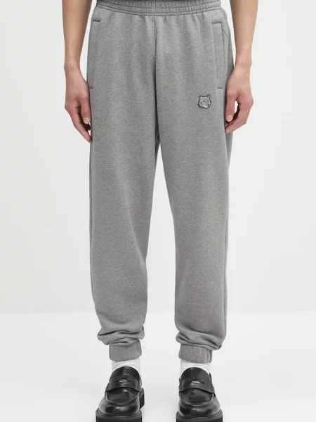 Tepláky Maison Kitsuné Bold Fox Head Patch Comfort šedá