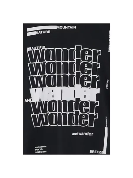 Tricou And Wander cu imagine negru
