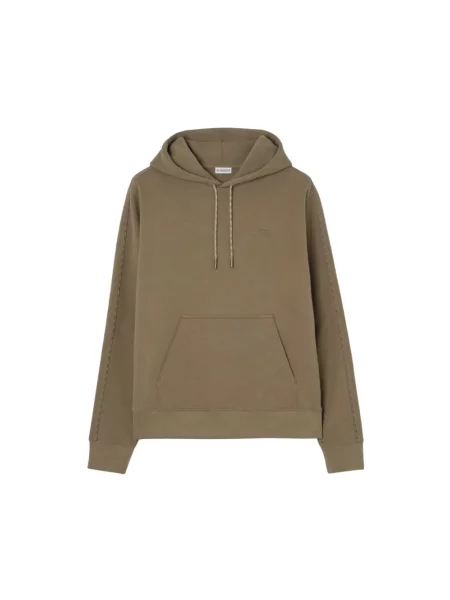 Bluza z kapturem Burberry z kapturem zielona