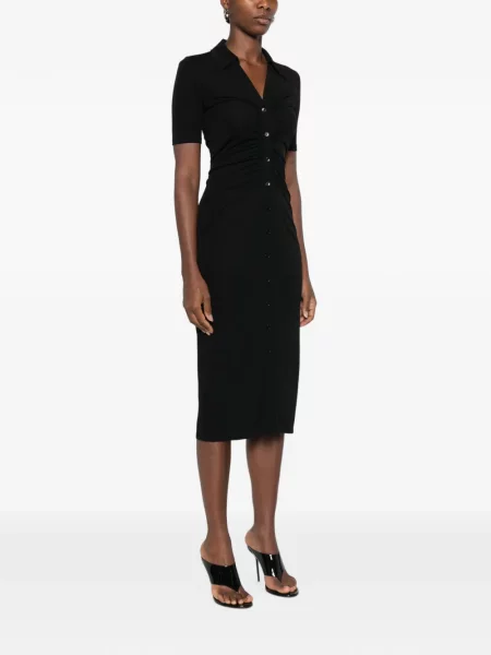 Rochie Dvf Diane Von Furstenberg cu volane negru