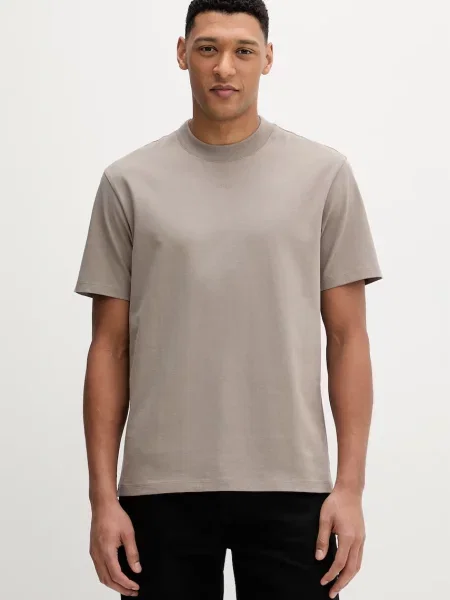 HUGO t-shirt brązowa