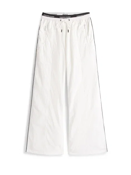 Tommy Jeans Kelnės juoda balta