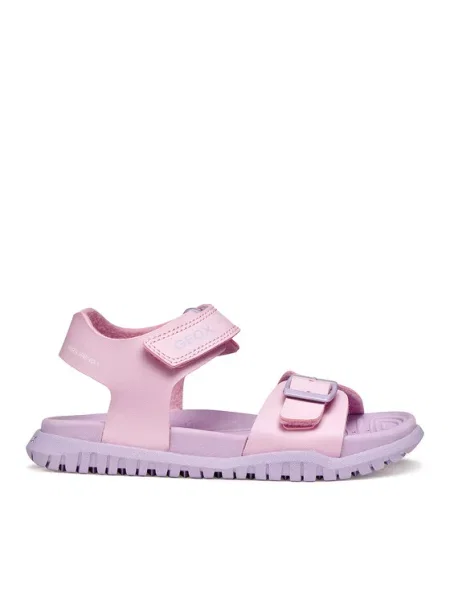 Sandále Geox J Sandal Fusbetto Gi S Ružová sivá