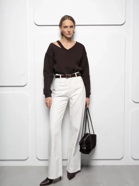 Світшот VMMA бавовна/поліестер коричневий