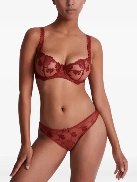 Sutien Aubade cu model floral roșu