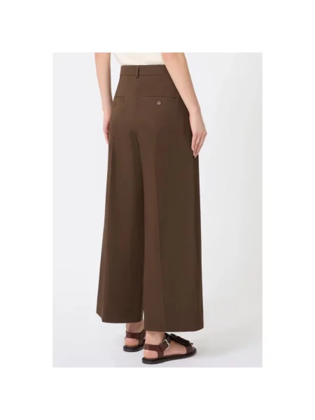 Spodnie Weekend Max Mara brązowe