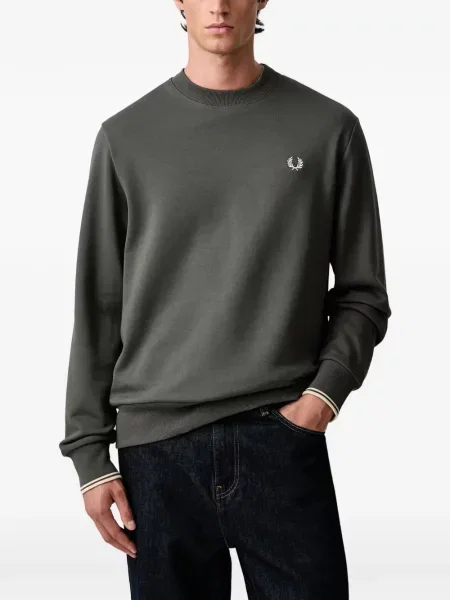 Džemper Fred Perry s vezom zelena