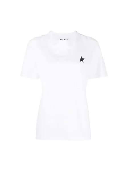 Koszulka Golden Goose z logo biała