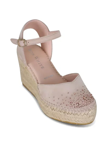 Espadrile Ron White alb