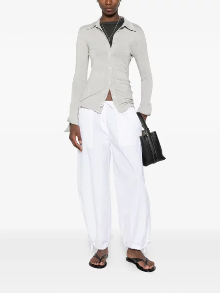 Pantaloni Toteme cu cordon alb