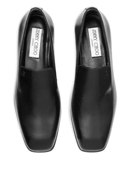 Pantofi loafer Jimmy Choo din piele negru