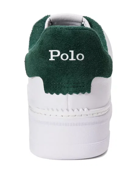 Briaunotas pusiau užtrauktukas zomšinės bokseriai Polo Ralph Lauren balta
