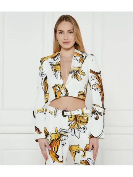 Versace Jeans Couture Zakó | Cropped Fit fehér