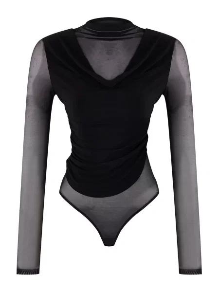 Trendyol Tricou body negru