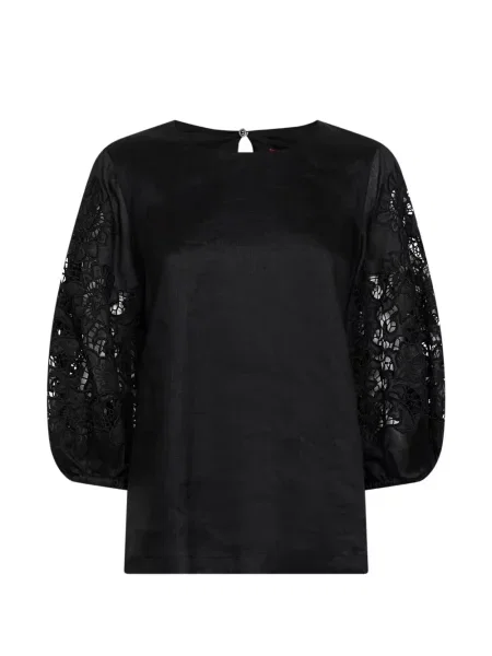 Bluză Max Mara cu broderie negru