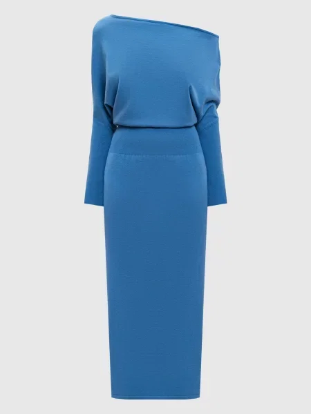 Сукня з вовною Simkhai блакитна