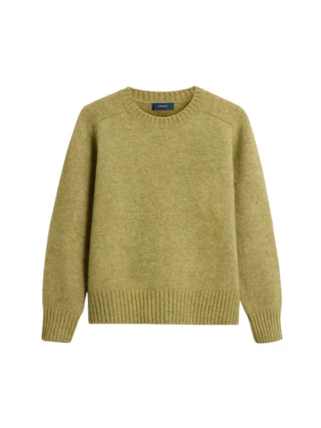 Sweter Soeur wełniany zielony