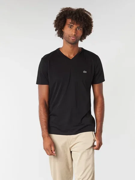 Lacoste majica za muškarce od pamuka crna
