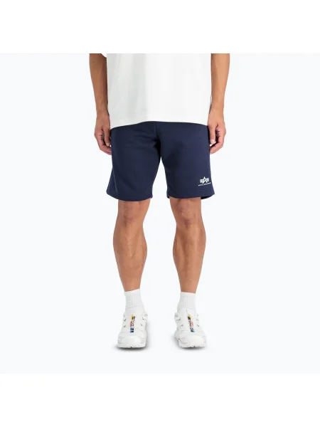 Pantaloni scurți pentru bărbați Alpha Industries Basic Small Logo II ultra navy albastru închis