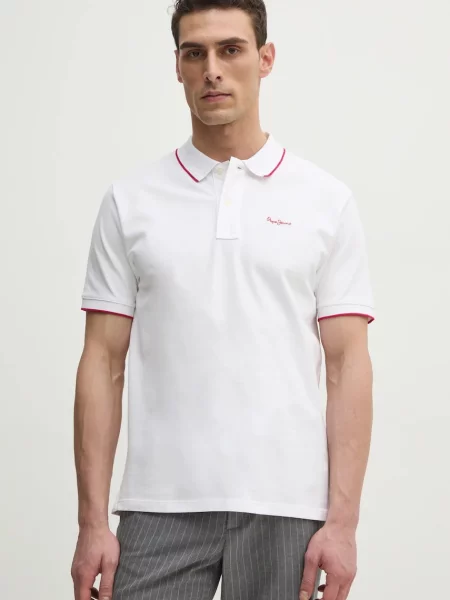 Pepe Jeans polo majica Hans bijela