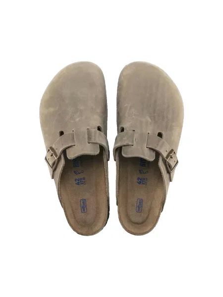Kožené pantofle Birkenstock hnědé