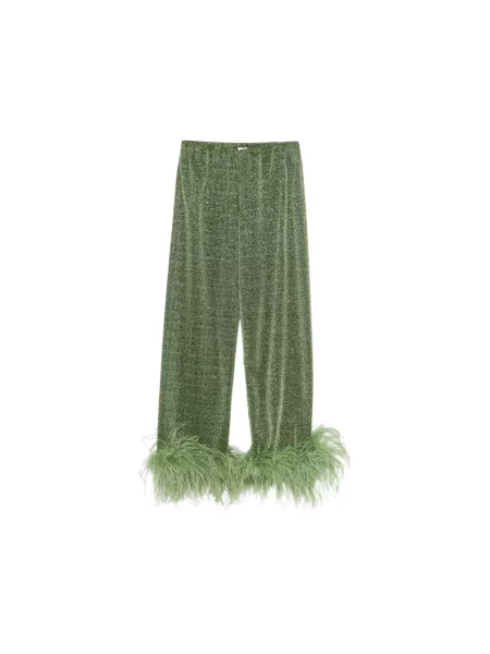 Spodnie Oséree w piórka zielone