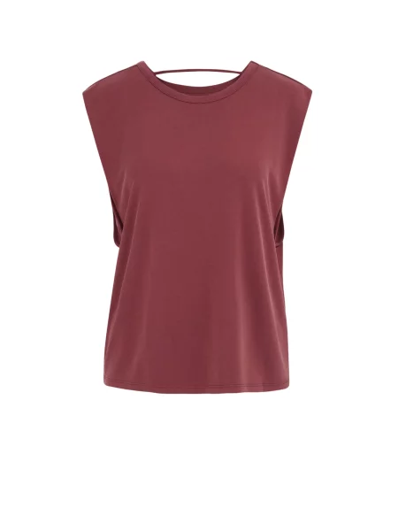 WE Fashion Top burgundy roșu
