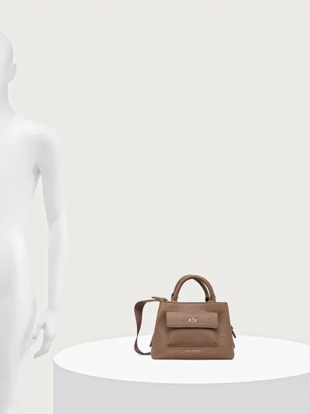 Кожаная сумка через плечо Armani Exchange