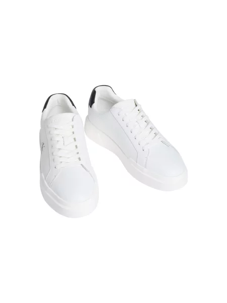 Calvin Klein Sneakersy Chunky Cupsole Laceup Lth biela