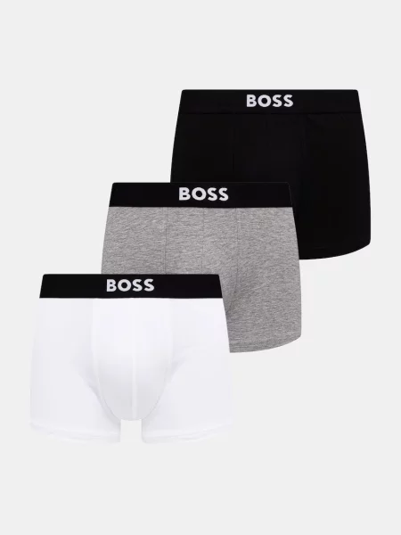 BOSS boxerky s Trunk 3P ONE bílé