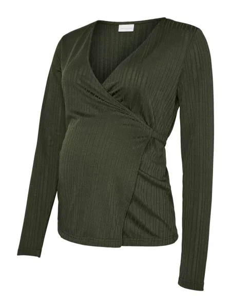 MAMALICIOUS Bluză MLALajdi Tess pin verde