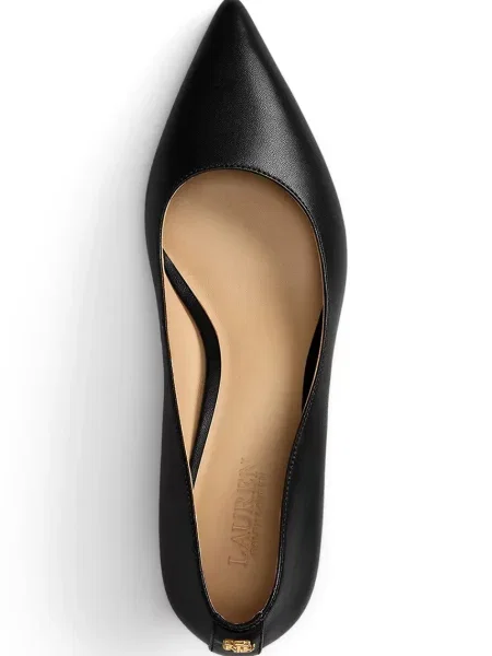 Lauren Ralph Lauren Кожени обувки с тънък Adrienne черно