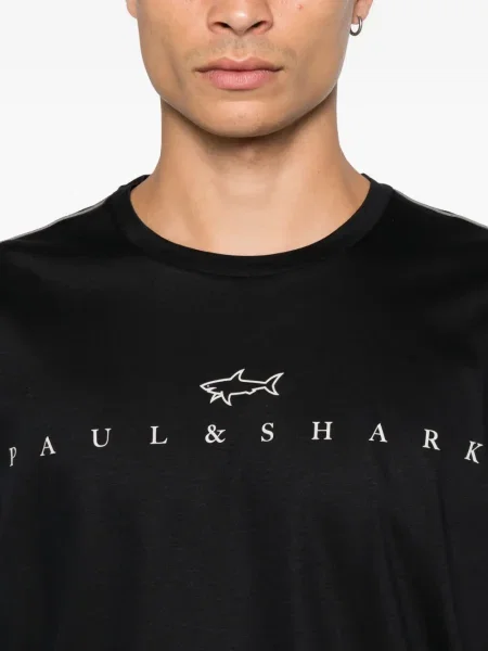 Tricou Paul & Shark cu imagine negru