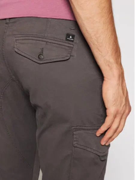 Kalhoty z materiálu Jack & Jones šedé