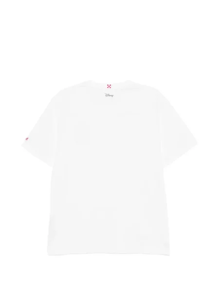 Tricou Mc2 Saint Barth cu decolteu rotund alb