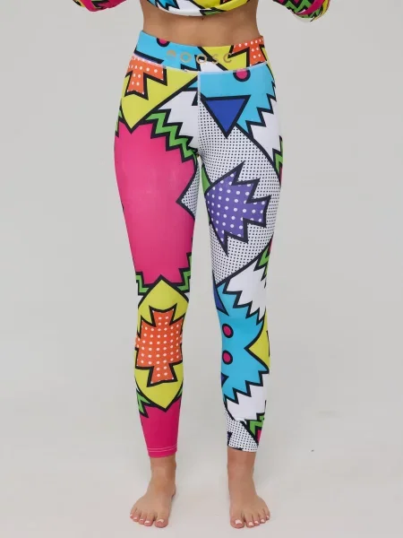 Legginsy termoaktywne Day Tripper niebieskie
