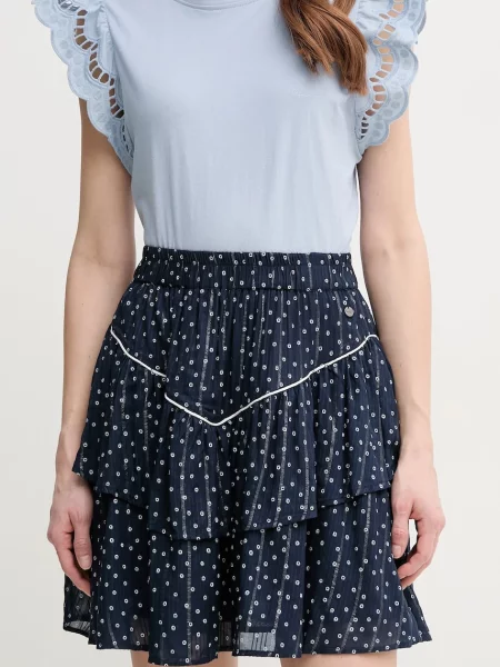 Pepe Jeans fustă DANY bleumarin mini evazati
