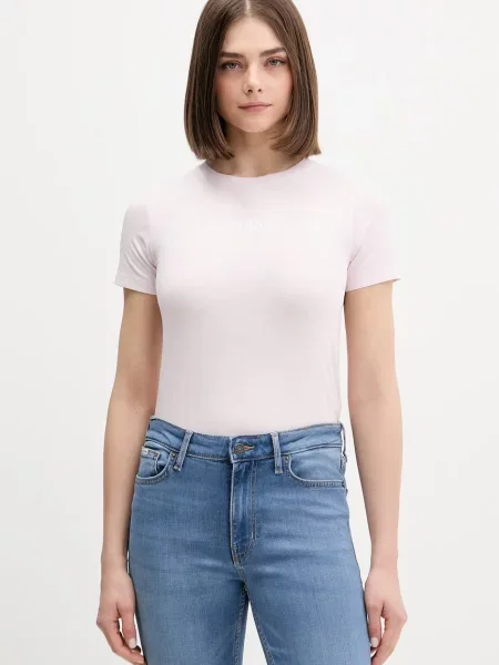 Guess Jeans t-shirt różowa